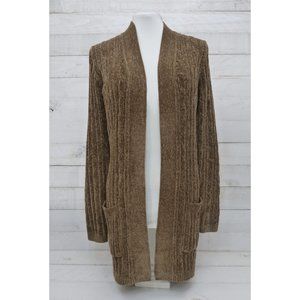 Matty M Women's Chenille Cardigan • Tobacco • Sz S • NWT